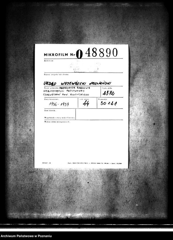 image.from.unit.number "Parcelacja rządowa nieruchomości państwowej Czołnóchów powiatu konińskiego"