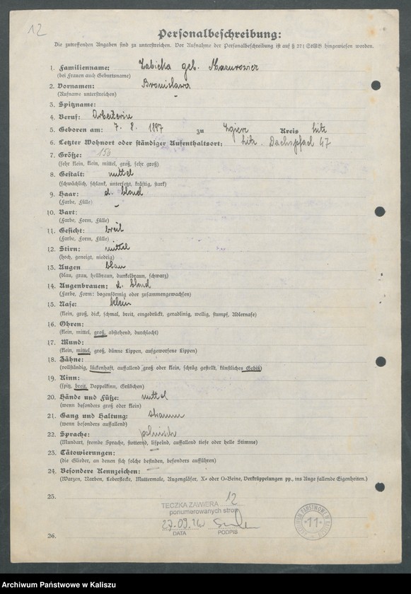 image.from.unit.number "[Akta osobowe więźnia - Żabicka Bronisława, zam. Łódź]"