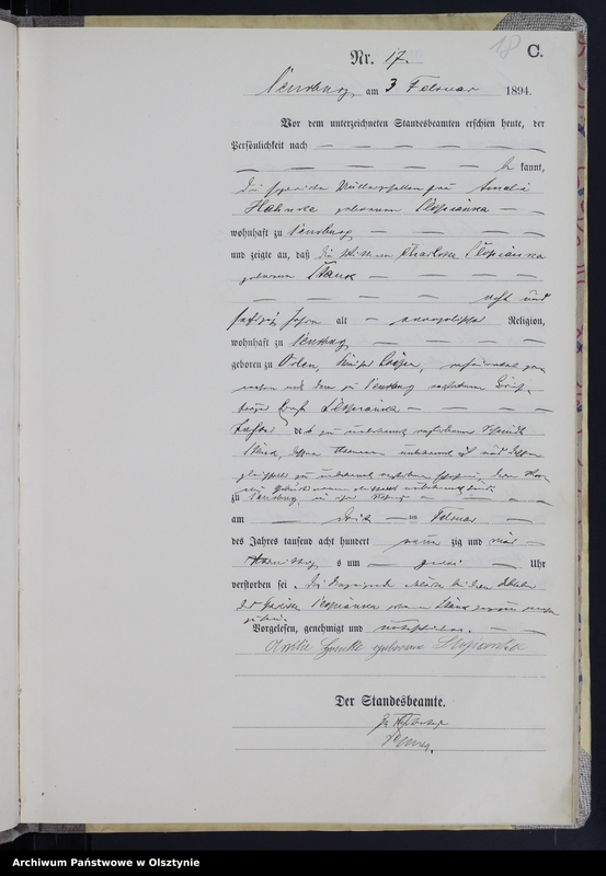 image.from.unit.number "Sterbe-Haupt-Register Nr 1 - 253"