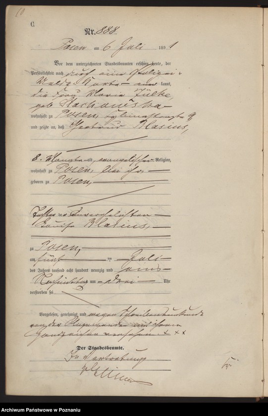 Obraz 13 z jednostki "Księga zgonów t. III"