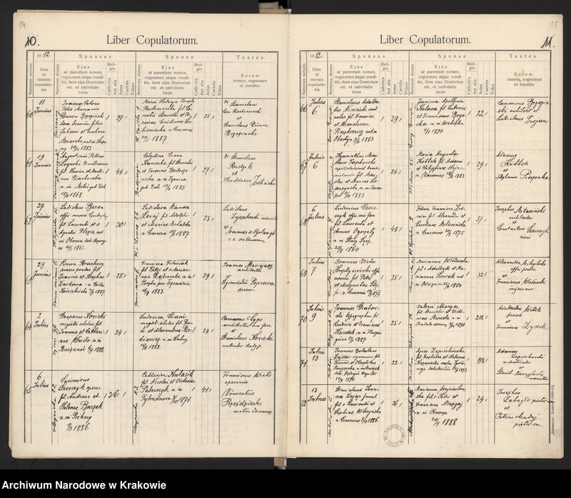 Obraz 11 z jednostki "[Księga małżeństw z lat 1900-1912]"