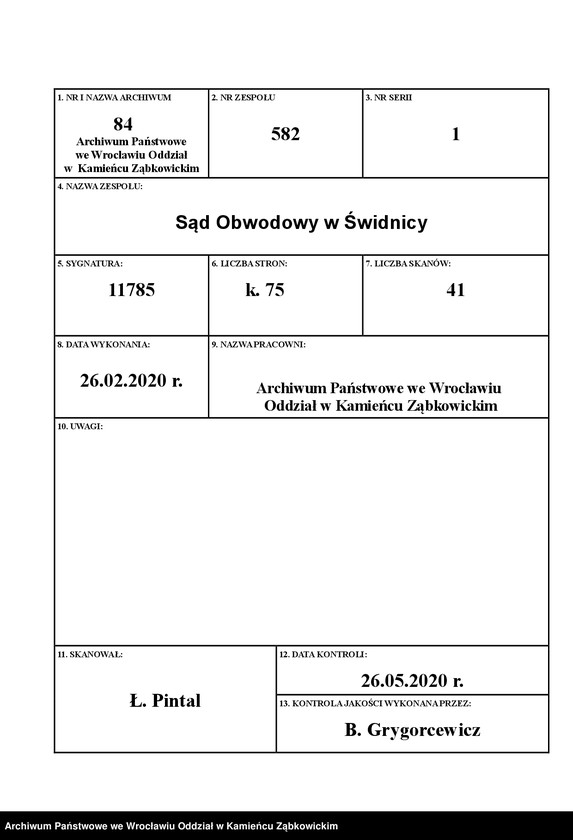 image.from.unit.number "Amtsgericht Schweidnitz Duplikat Begräbnis Buch der Pfarr-Kirche zu Goglau (katholische)"