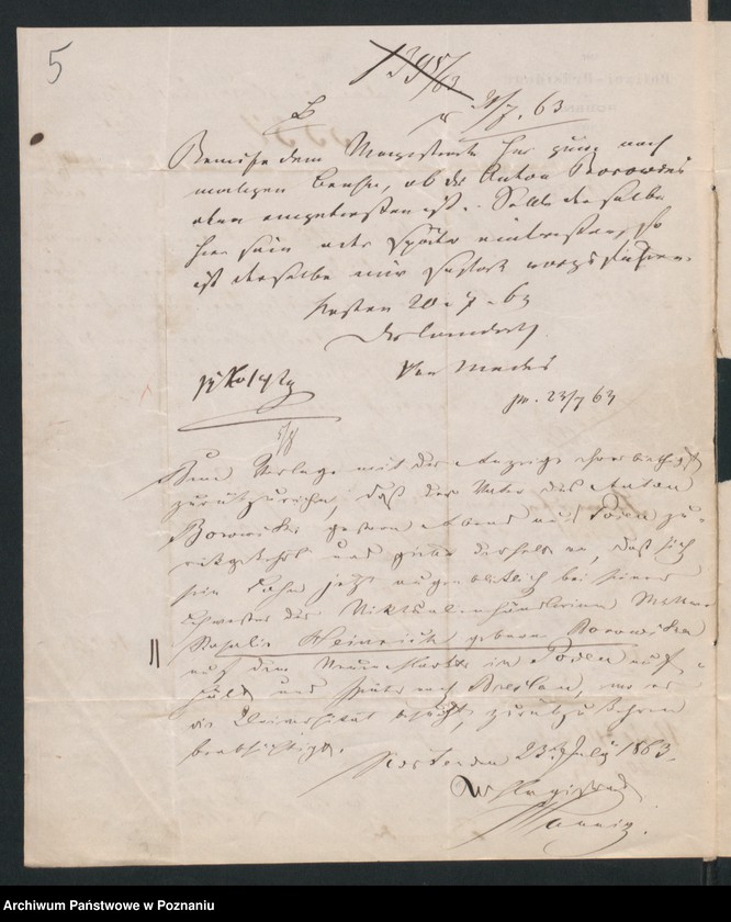 Obraz 8 z jednostki "A. betr. die Studenten Wladislaus und Anton Borowski"