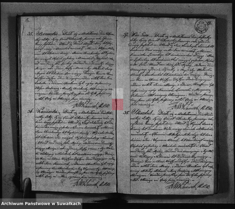 image.from.unit.number "Księga Duplikat z Roku 1841 Parafij Bakałarzewskiey przeznaczona do Archiwum Hipotecznego"