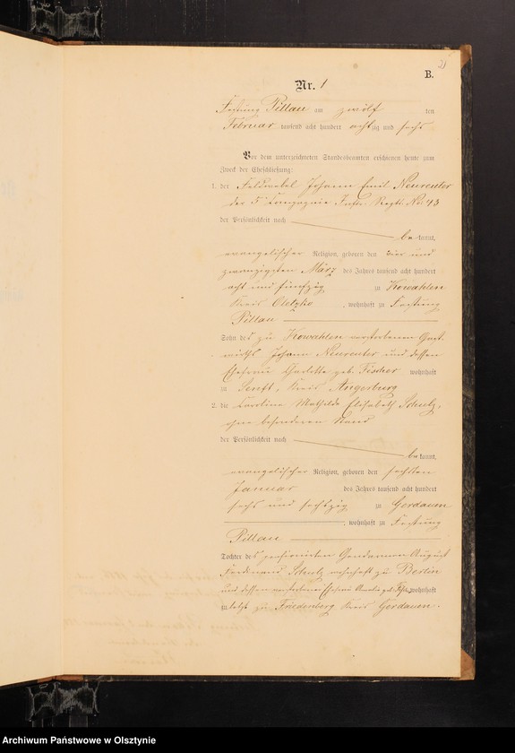 image.from.unit.number "Heiraths-Haupt-Register Nr 1"