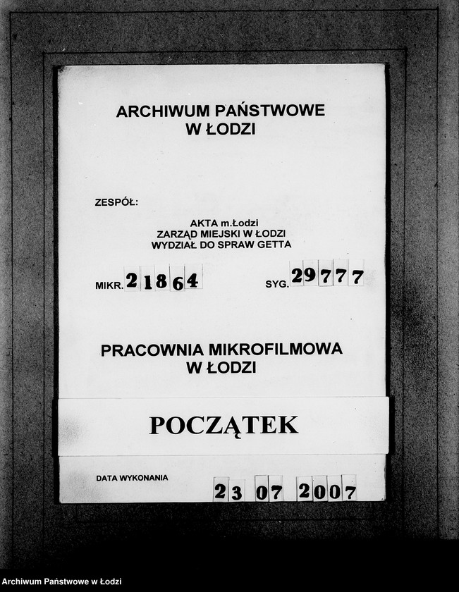 Obraz 1 z jednostki "Kasse u.Erledigte Anträge"