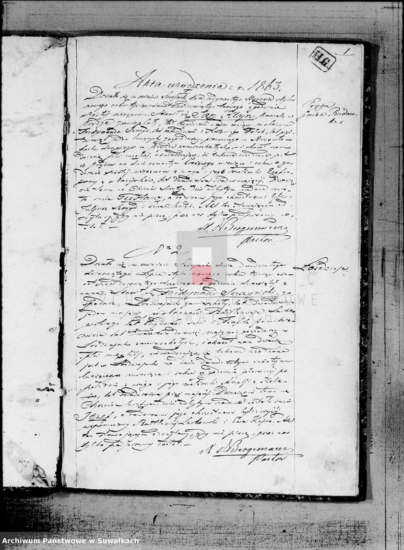 image.from.unit.number "Duplikat Aktów [małżeństw i urodzeń] i zejścia z Filiału Ewangelicko-Augsburgskiego w mieście Sereje za rok 1863"