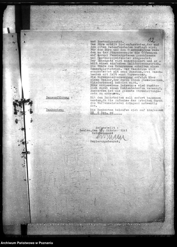 Obraz 16 z jednostki "Dienststellen der Polizei, Waffenmeisterei in Leslau"