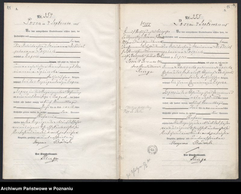 Obraz 10 z jednostki "Księga urodzeń t. II"