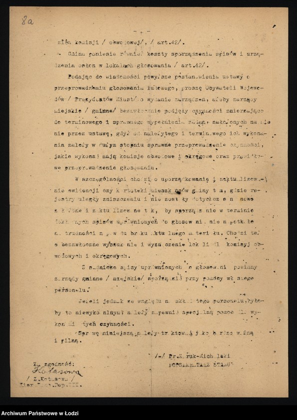 Obraz 15 z jednostki "Sprawy organizacyjne"