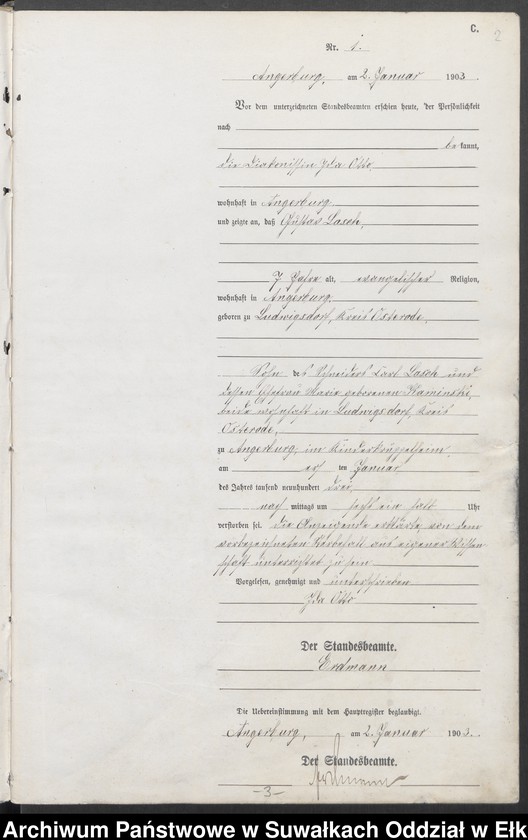 image.from.unit.number "Sterbe-Neben-Register des Preussischen Standes-Amtes Angerburg Kreis Angerburg"