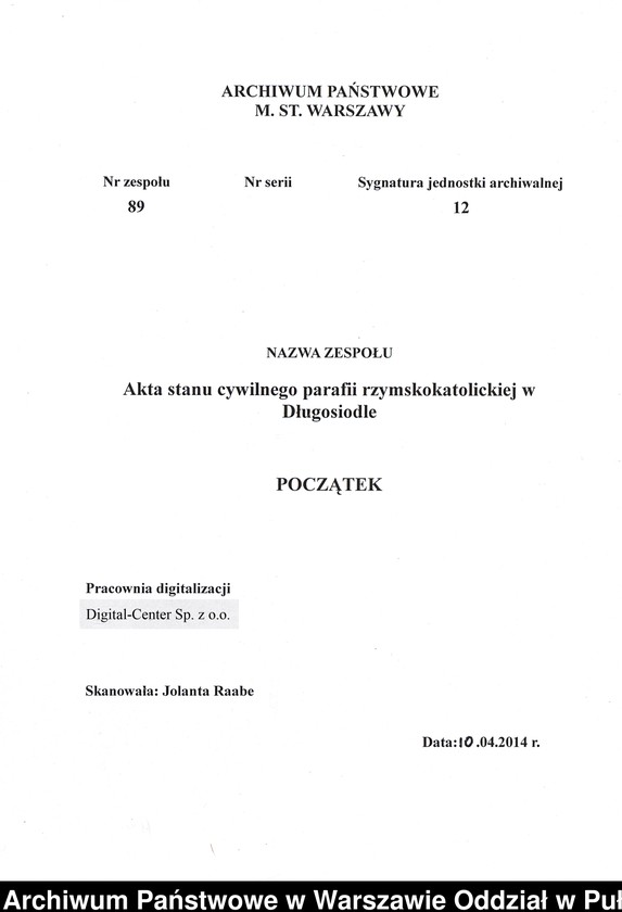 image.from.unit.number "Akta urodzeń, małżeństw i zgonów"