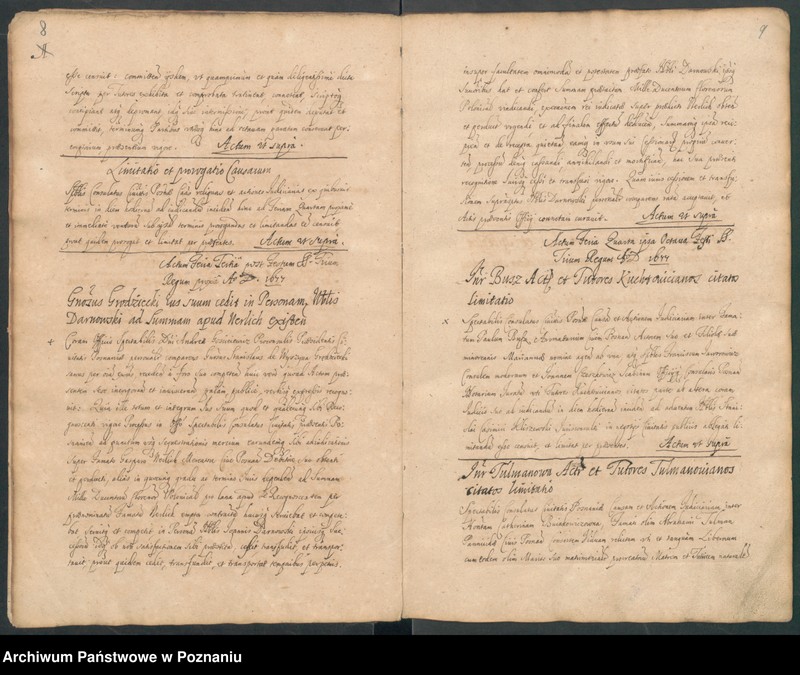 image.from.unit.number "Protocolon actorum officii consularis Posnaniensis."