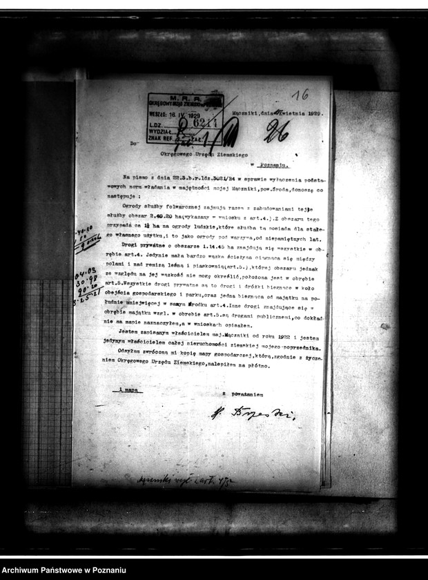 image.from.unit.number "/Majętność/ Mączniki powiat średzki wyłączenie z art.4 i 5 ustawy o wykonanie reformy rolnej/ Henryk Brzeski"