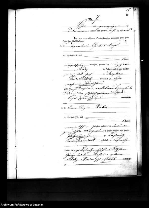 Obraz 16 z jednostki "[Księga małżeństw - wieś]"