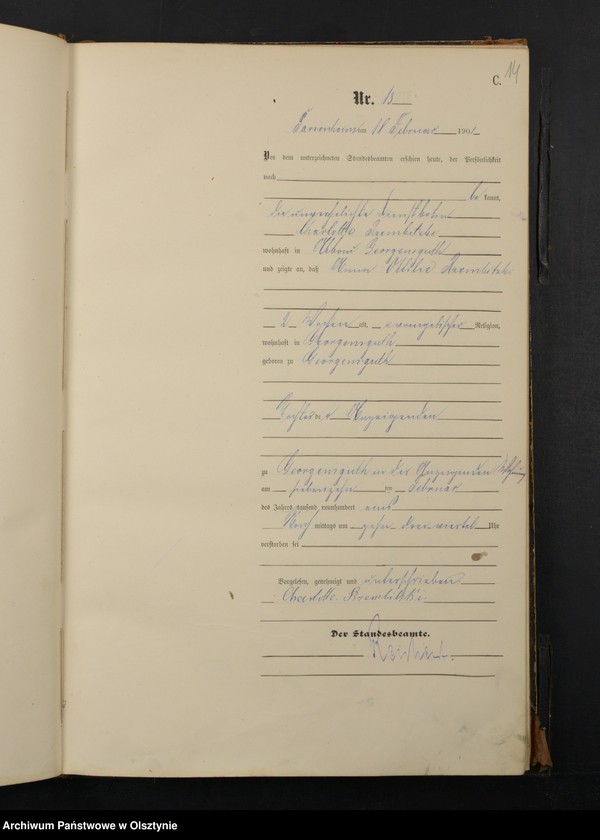 image.from.unit.number "Sterbe-Haupt-Register Nr 1 - 99"