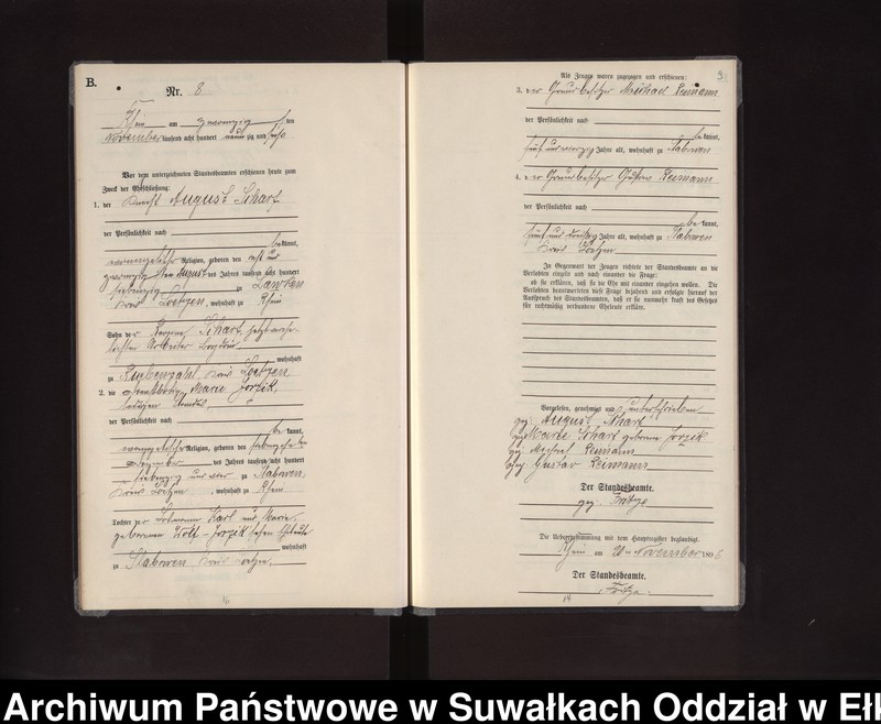 image.from.unit.number "Heiraths-Neben-Register des Preussischen Standes-Amtes Rhein Kreis Loetzen"