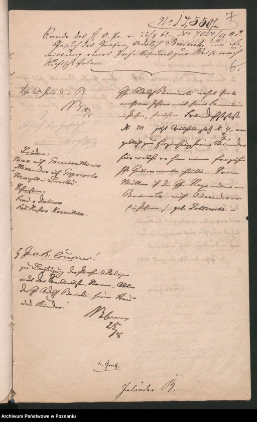 Obraz 10 z jednostki "A. betr. die gräfliche Familie von Bniński"