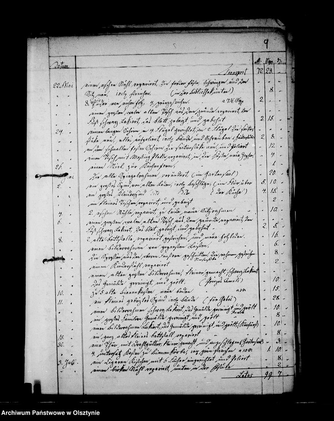 image.from.unit.number "/Rechnungen über auf Befehl der Herrschaft Steinort gefertigete Tischlerarbeiten/"