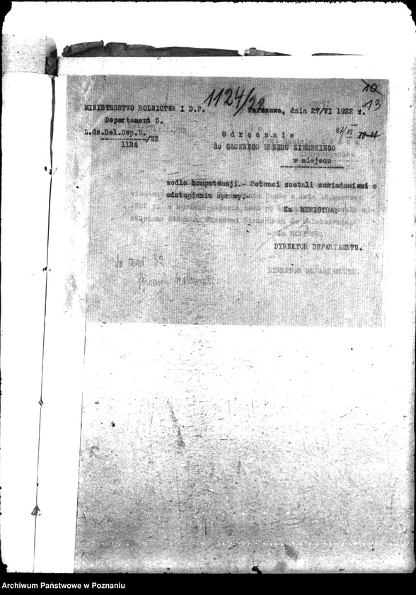 Obraz 17 z jednostki "Opcje, sprawy kolonizacyjne, przewłaszczenia, eksmisje kolonistów [organizacyjne i parcelacyjne]"