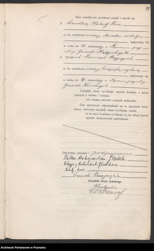 Obraz 12 z jednostki "Księga miejscowa małżeństw tom I [Rejestr główny małżeństw]"