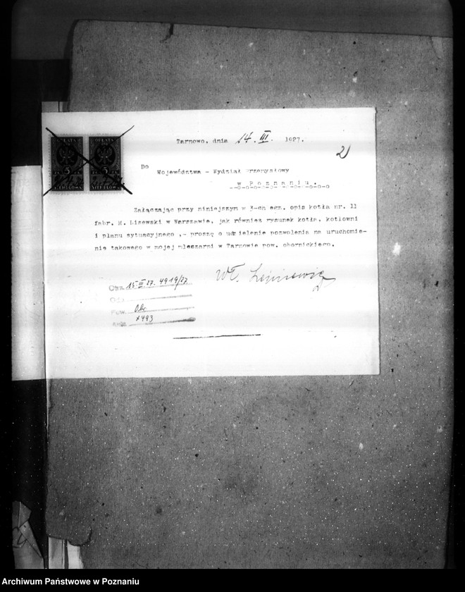 Obraz 6 z jednostki "Mleczarnia parowa własność. Leśniewicz we wsi Tarnowo pow. obornicki nr woj. 5553"