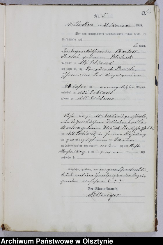 image.from.unit.number "Sterbe-Haupt-Register Nr 1 - 77 i 1 - 76"