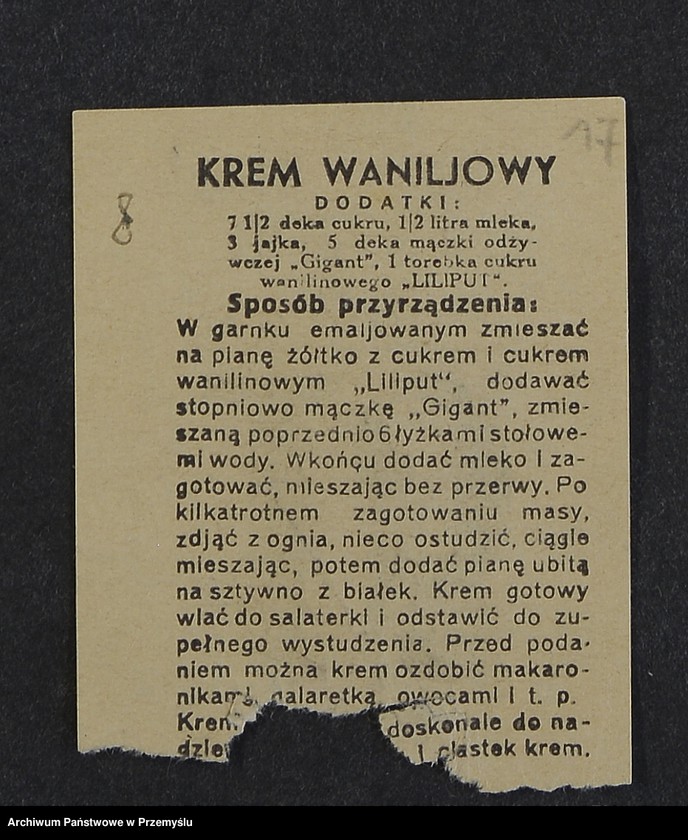 Obraz 9 z kolekcji "Kartka kalendarza - przepisy kulinarne111"