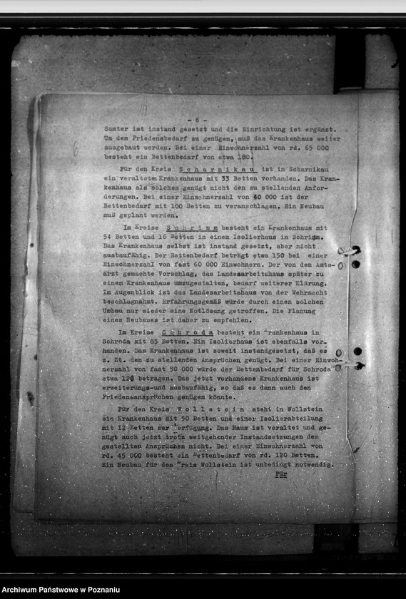 Obraz 10 z jednostki "Krankenhausplanung - Regierungsbezirk Posen"