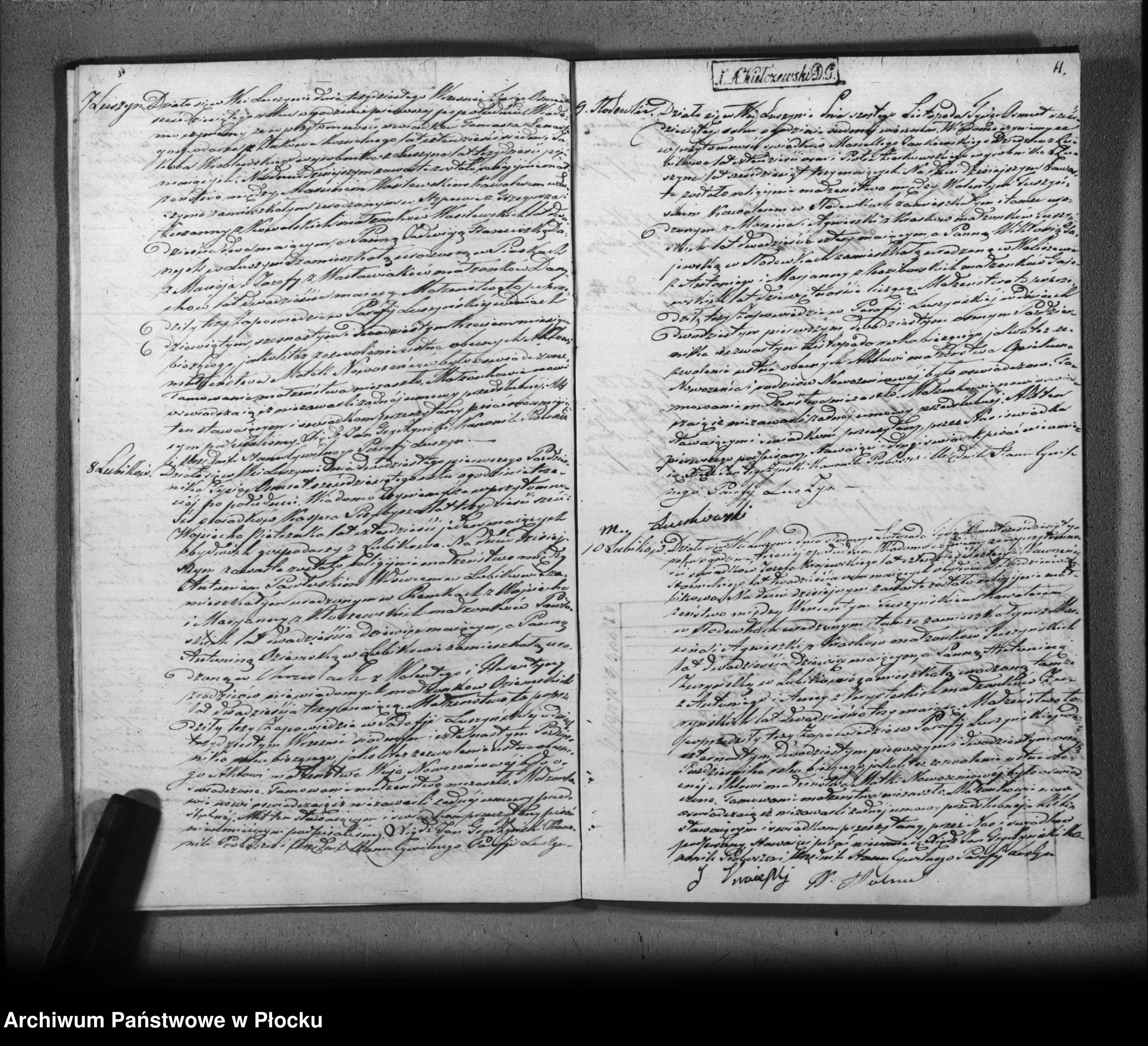 Skan z jednostki: Akta urodzeń, małżeństw i zgonów