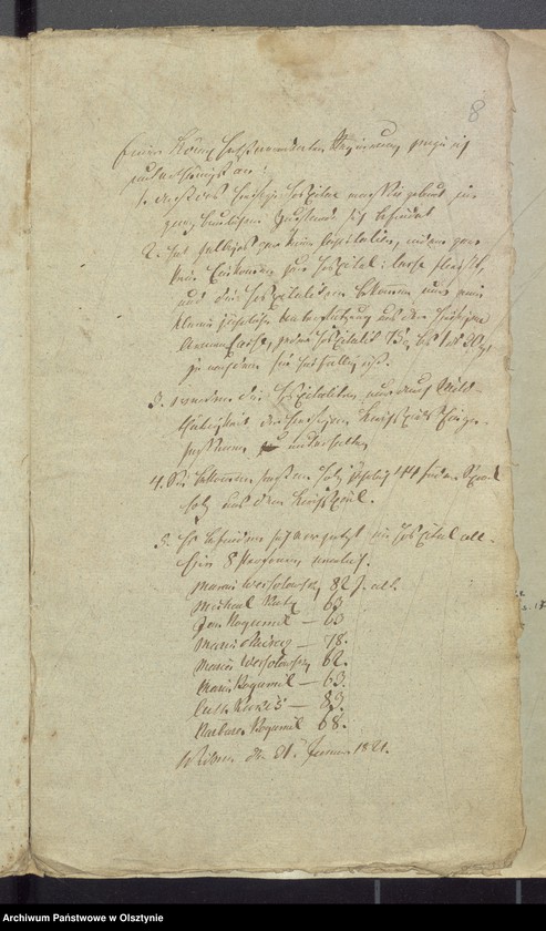 image.from.unit.number "Nachweisung von dem Hospital und der Kirche Armen Casse bey der Königliche Kirche Widminnen"