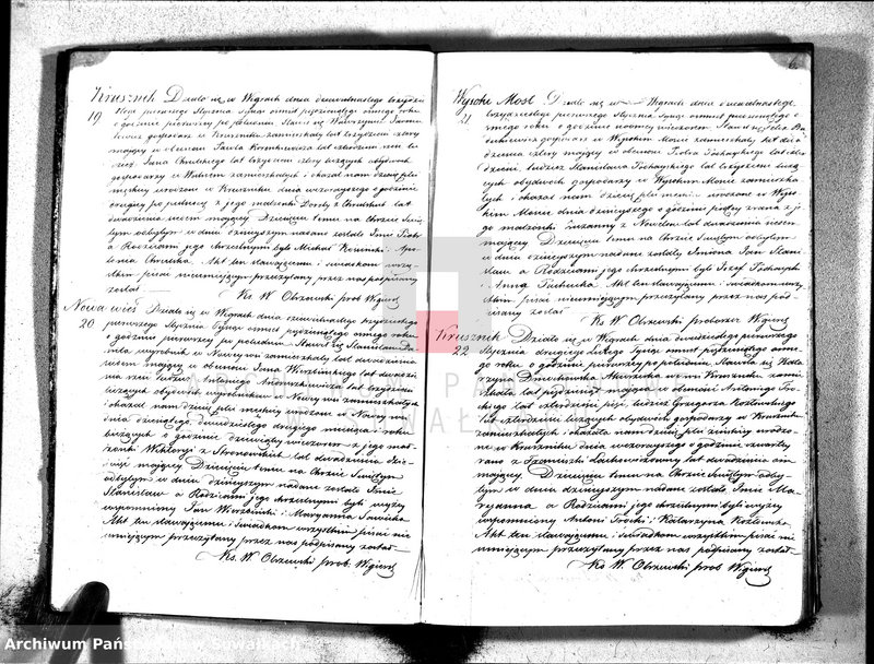 image.from.unit.number "Duplikat akt urodzonych, zaślubionych i zmarłych parafii wigierskiej na rok 1858"