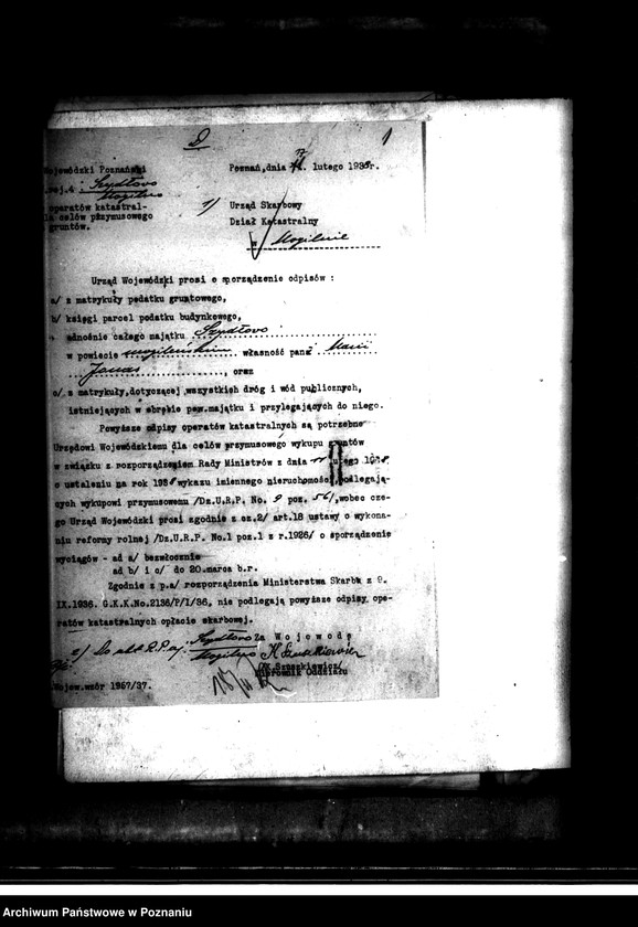 Obraz 5 z jednostki "Majątek Szydłowo powiatu mogileńskiego /operat pomiarowo-szacunkowy/"