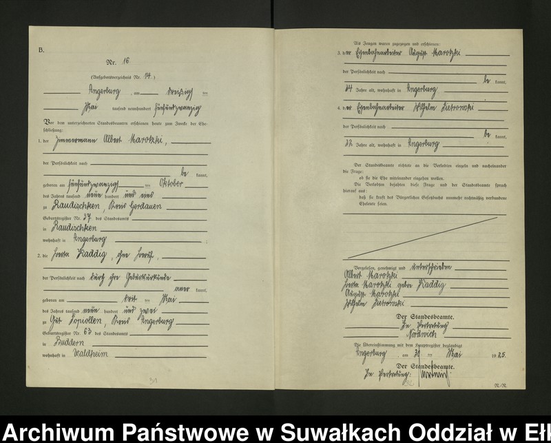 image.from.unit.number "[Heirats - Register (Neben - Register) Standesamt Angerburg einschl. der Bezirke, Gr. Strengeln, Prinowen und Kehlen Kreis Angerburg]"