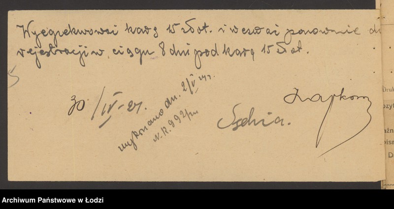 Obraz 7 z jednostki "Moszek Amzler- sprzedaż galanterii"