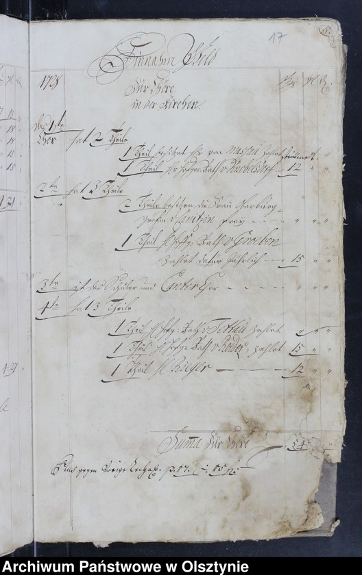 image.from.unit.number "Kirchen Rechnung über Einnahme und Ausgabe"