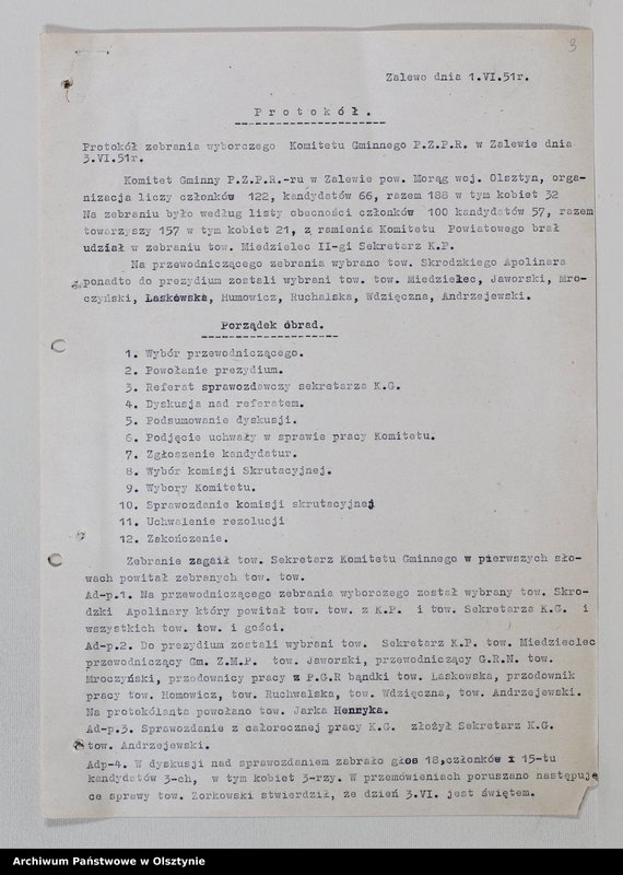 image.from.team "Komitet Gminny Polskiej Zjednoczonej Partii Robotniczej w Zalewie pow. morąski"