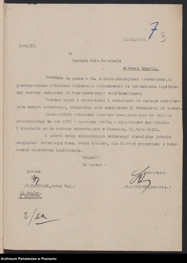 Obraz 6 z jednostki "Nowy Tomyśl - akta koła."