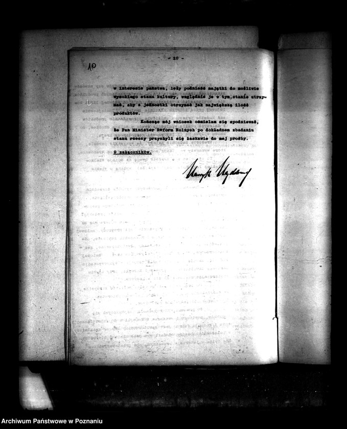 Obraz 14 z jednostki "Majątek Osieczna powiatu leszczyńskiego wyłączenie z art. 4/5 ustawy o reformie rolnej Henryk Heydebrand"