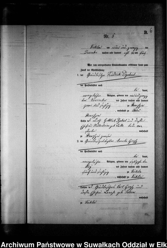 image.from.unit.number "Heiraths-Neben-Register des Preussischen Standes-Amtes Kehlen Kreis Angerburg"