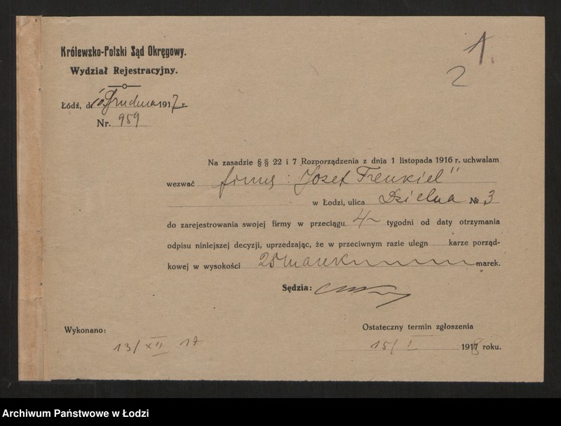 Obraz 4 z jednostki "Józef Frenkel- magazyn pończoch"