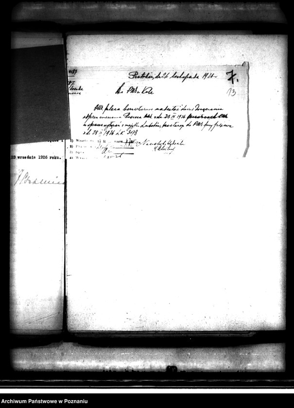 image.from.unit.number "Wyłączenie z art.4,5 ustawy o wykonaniu reformy rolnej z 28 XII 1925 r. miejscowości Lubstów, Nacięcie, Nowa Wieś-Sycowo, Leśniewo, Wielki Bór, osady we wsi Grondy, osady we wsi Lubstówek /Koło/"