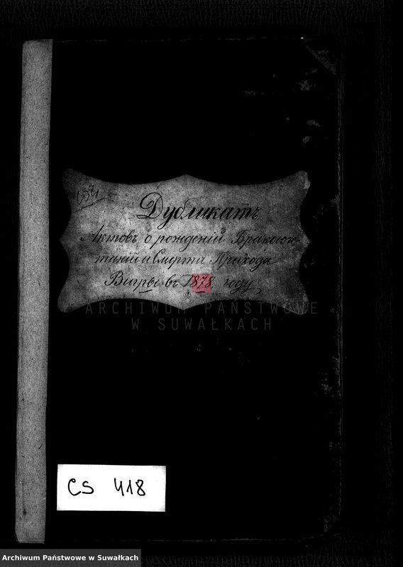 image.from.unit.number "Dublikat aktov o roždenij, brakosočetanij i smerti prichoda Vigry v 1878 godu"