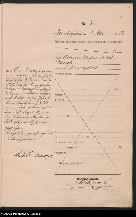 Obraz 8 z jednostki "Sterbe-Haupt-Register"