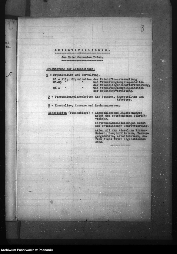 Obraz 7 z jednostki "Aktenverzeichnis (Reichsbauamt Trier)"