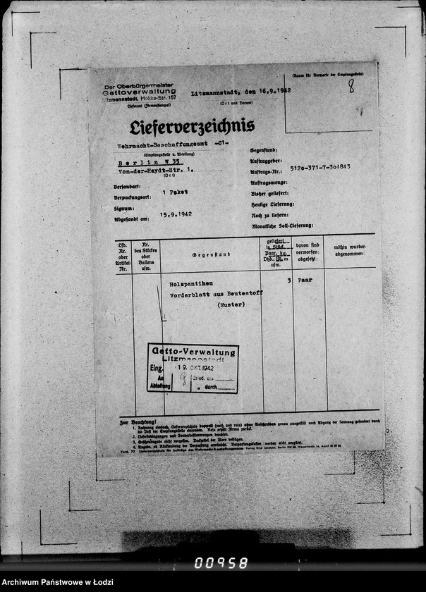 Obraz 12 z jednostki "371 Holzpantoffeln A-K. Auslieferung"