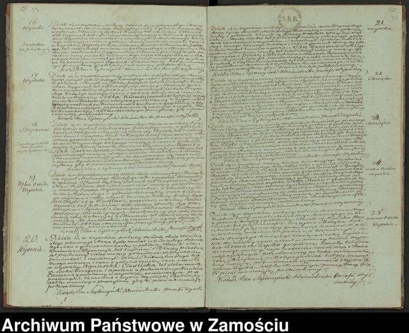 Obraz 19 z jednostki "Księga urodzeń, małżeństw i zgonów"