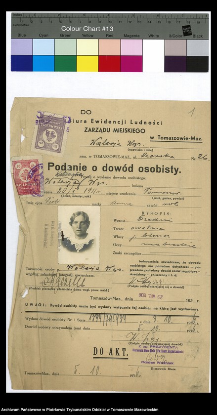 image.from.unit.number "Dowodów osobistych od nr 1334 do 1550. Tom VIII"