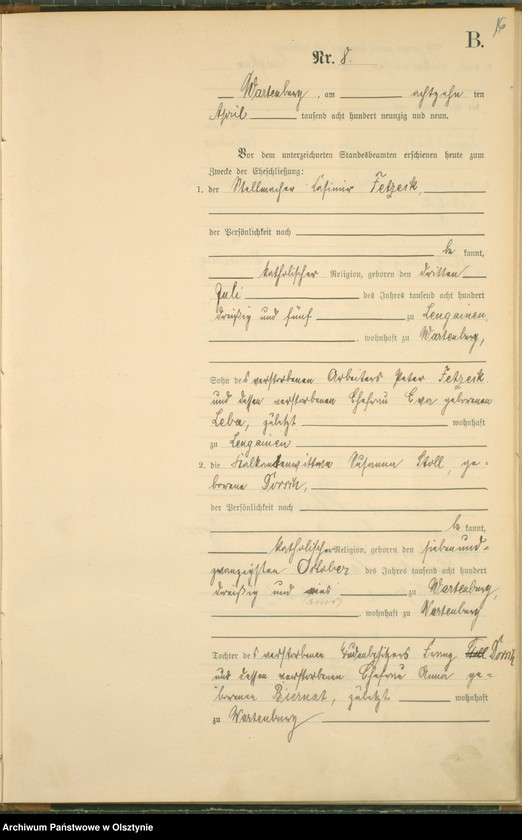 image.from.unit.number "Heiraths-Haupt-Register Nr 1 - 31"