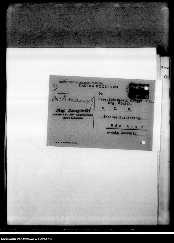 Obraz 8 z jednostki "Korespondencja w sprawach personalno-organizacyjnych"